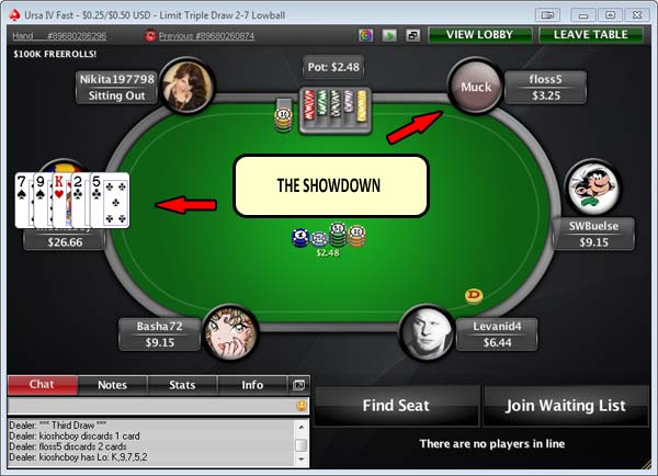 Draw Poker Showdown
